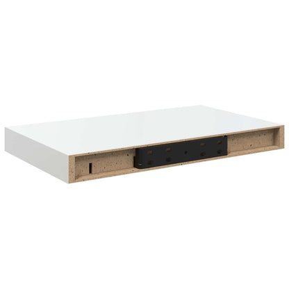 Scaffali a Parete 4 pz Bianco Lucido 40x23,5x3,8 cm in MDF