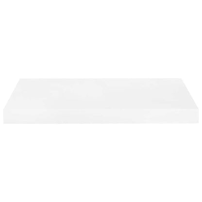 Scaffale a Parete Bianco Lucido 50x23,5x3,8 cm in MDF | homemem39
