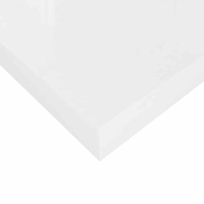 Scaffale a Parete Bianco Lucido 50x23,5x3,8 cm in MDF | homemem39