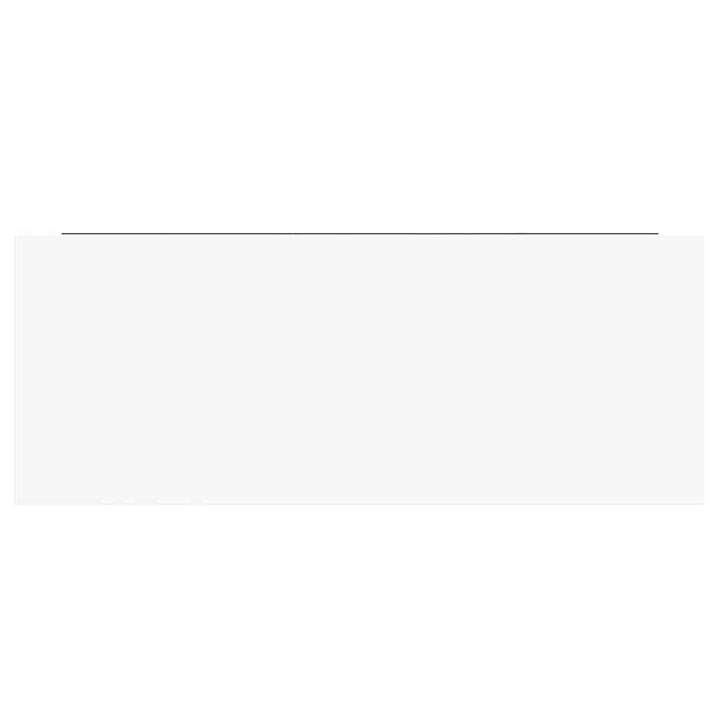 Scaffale a Parete Bianco Lucido 60x23,5x3,8 cm in MDF | homemem39