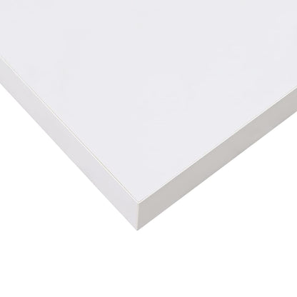 Scaffali a Parete 2 pz Bianco Lucido 60x23,5x3,8 cm in MDF