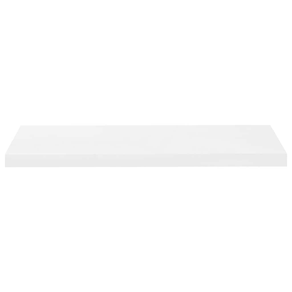 Scaffale a Parete Bianco Lucido 80x23,5x3,8 cm in MDF | homemem39