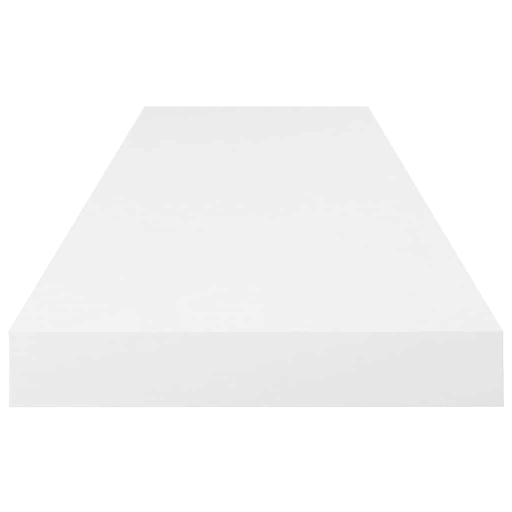 Scaffale a Parete Bianco Lucido 80x23,5x3,8 cm in MDF | homemem39