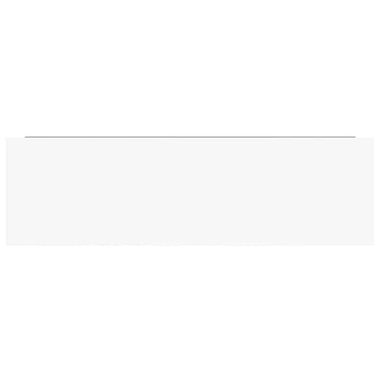 Scaffale a Parete Bianco Lucido 80x23,5x3,8 cm in MDF | homemem39