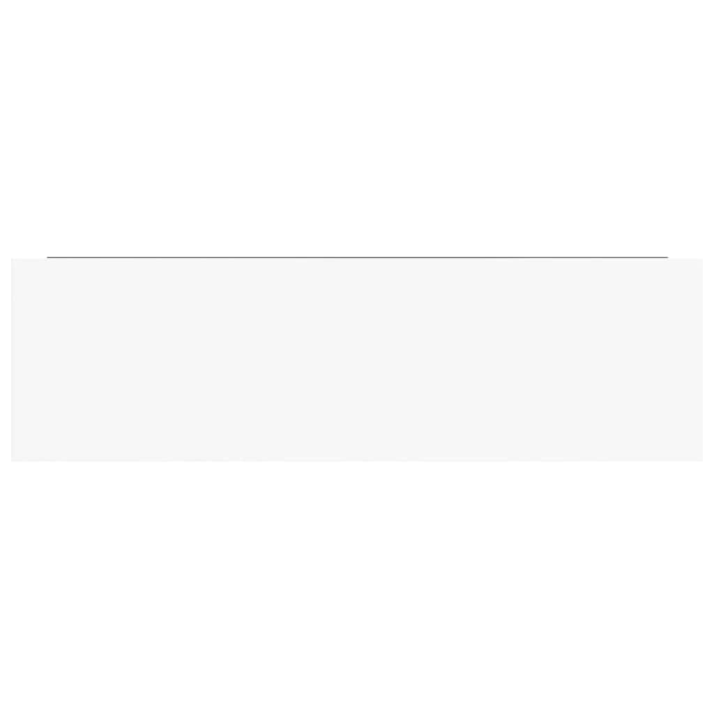 Scaffali a Parete 4 pz Bianco Lucido 80x23,5x3,8 cm in MDF | homemem39