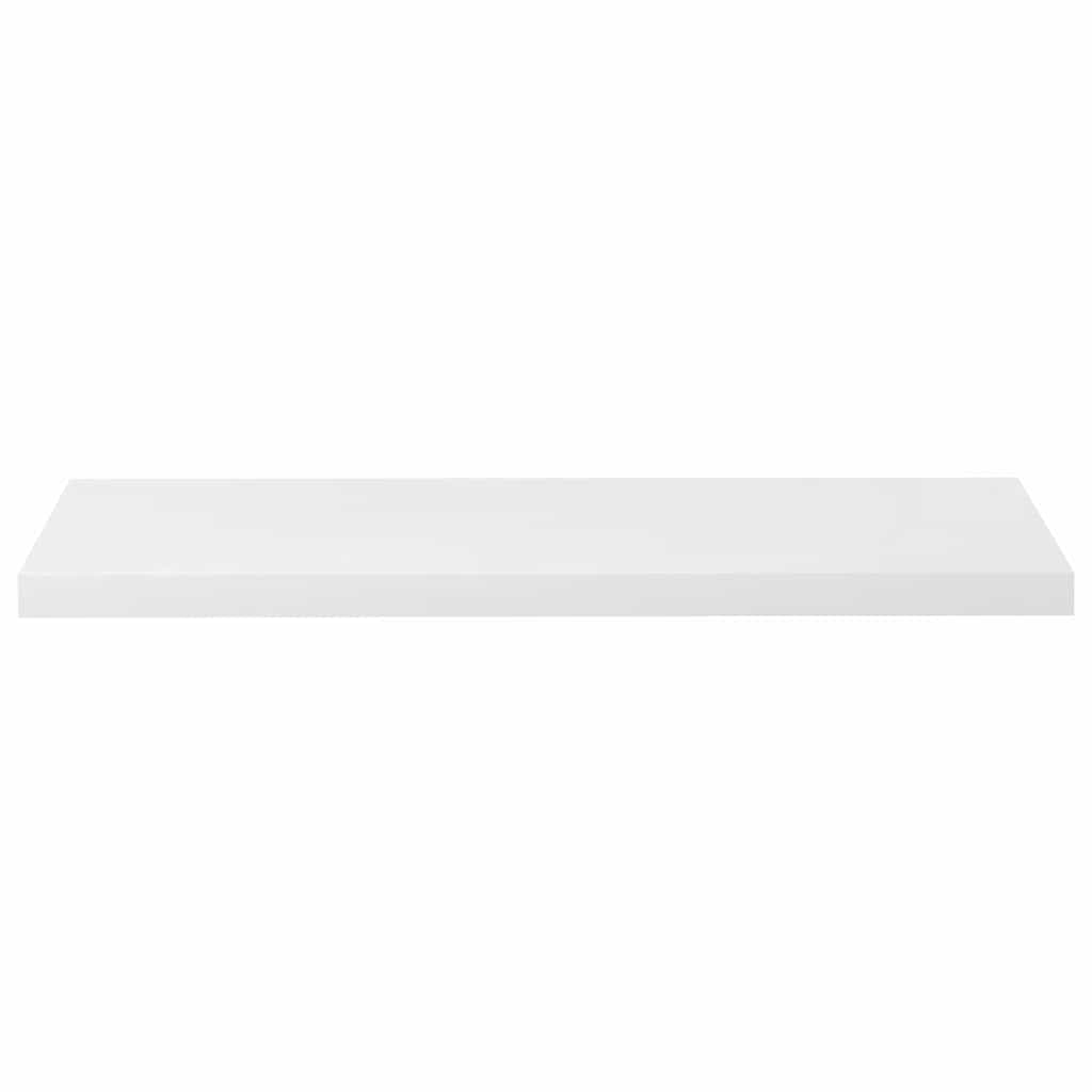 Scaffale a Parete Bianco Lucido 90x23,5x3,8 cm in MDF | homemem39