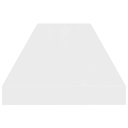 Scaffali a Parete 4 pz Bianco Lucido 23x23,5x3,8 cm in MDF | homemem39