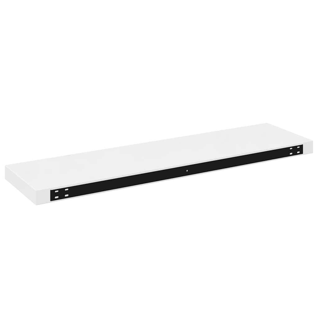 Scaffali a Parete 4 pz Bianco Lucido 23x23,5x3,8 cm in MDF | homemem39