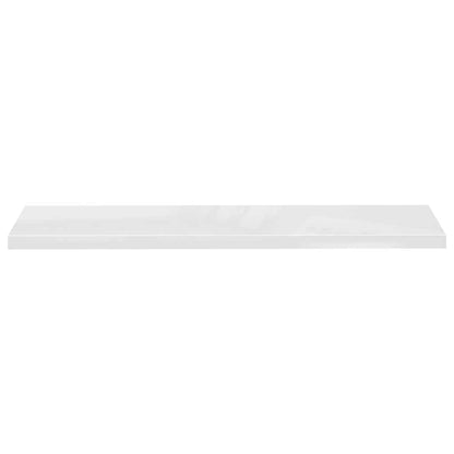 Scaffali a Parete 4 pz Bianco Lucido 120x23,5x3,8 cm in MDF | homemem39