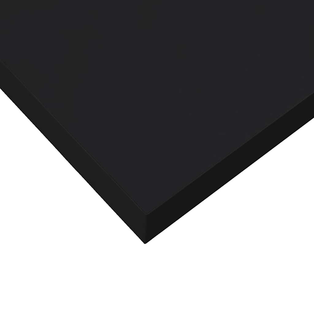 Scaffale a Parete Nero Lucido 23x23,5x3,8 cm in MDF | homemem39