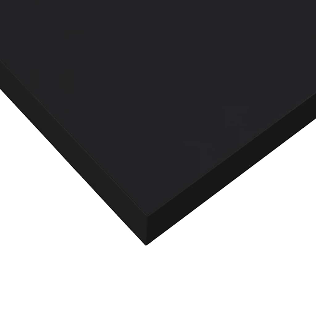 Scaffale a Parete Nero Lucido 40x23,5x3,8 cm in MDF | homemem39