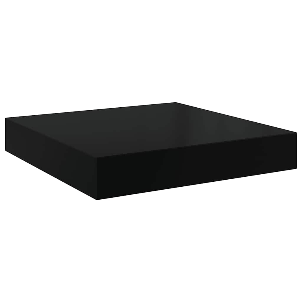 Scaffali a Parete 4 pz Nero Lucido 40x23,5x3,8 cm in MDF | homemem39