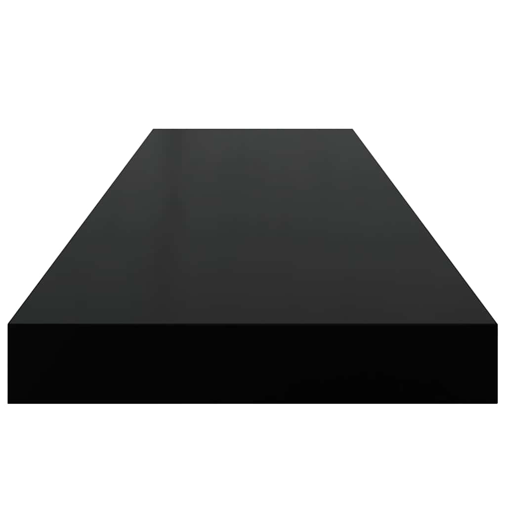 Scaffale a Parete Grigio Lucido 90x23,5x3,8 cm in MDF | homemem39
