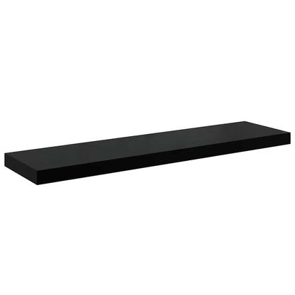 Scaffali a Parete 4 pz Nero Lucido 90x23,5x3,8 cm in MDF | homemem39