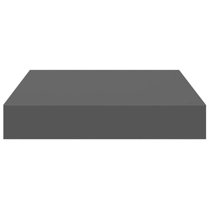 Scaffale a Parete Grigio Lucido 23x23,5x3,8 cm in MDF | homemem39
