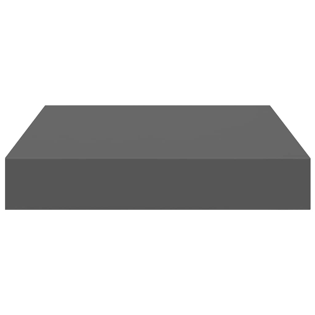 Scaffali a Parete 4 pz Grigio Lucido 23x23,5x3,8 cm in MDF | homemem39