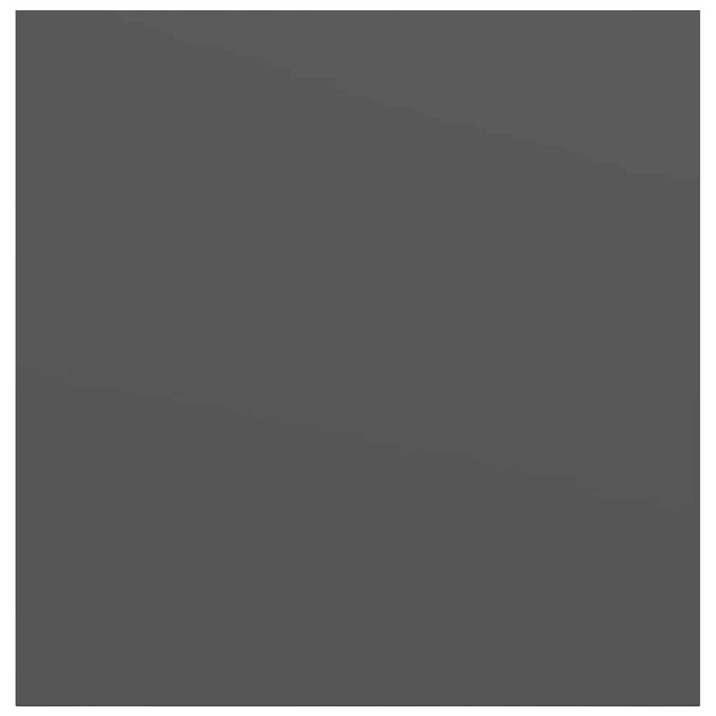 Scaffali a Parete 4 pz Grigio Lucido 23x23,5x3,8 cm in MDF
