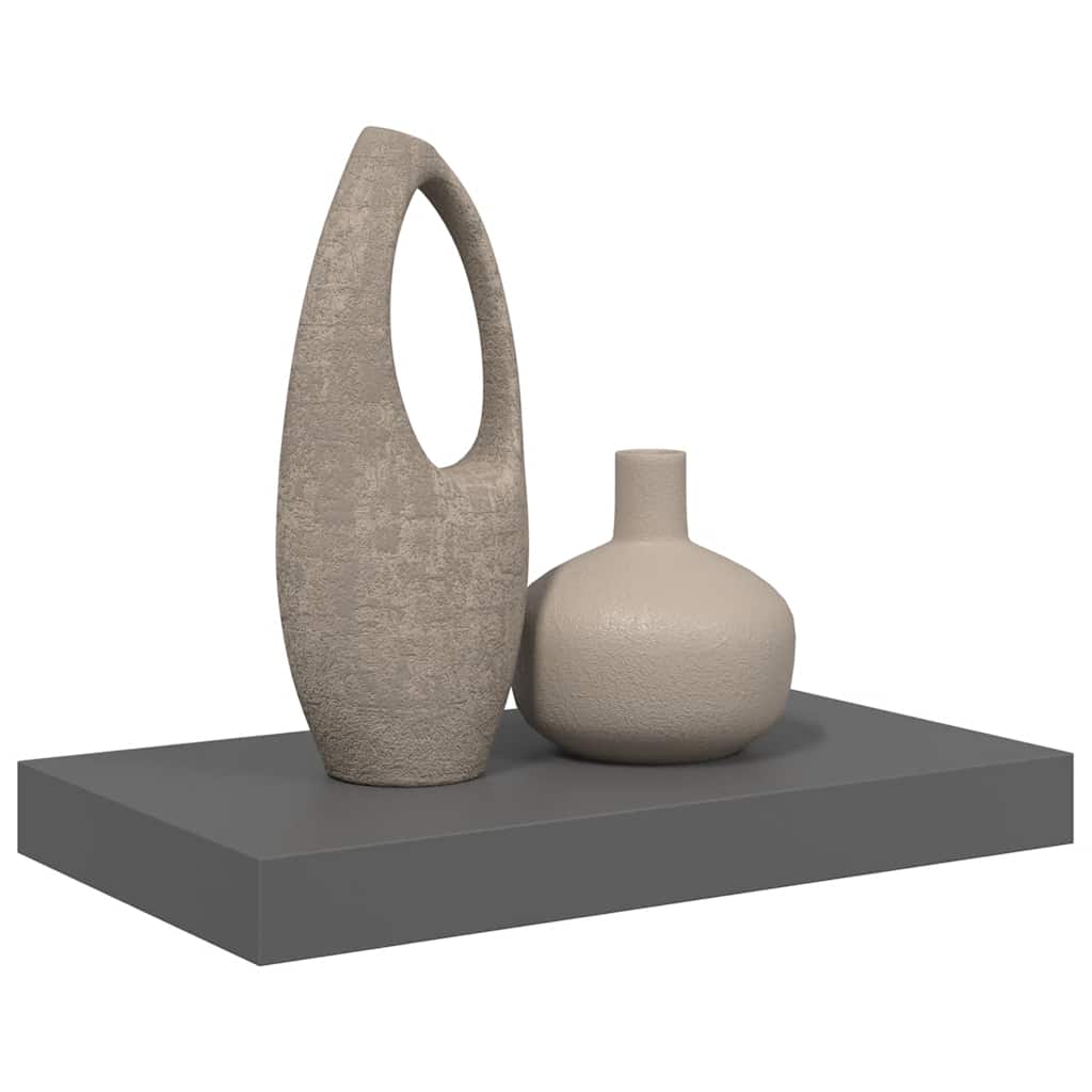 Scaffale a Parete Grigio Lucido 40x23,5x3,8 cm in MDF | homemem39