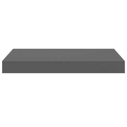 Scaffali a Parete 2 pz Grigio Lucido 40x23,5x3,8 cm in MDF | homemem39