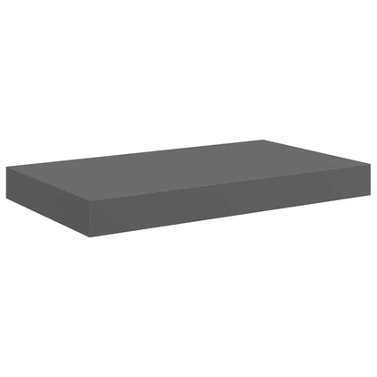 Scaffali a Parete 4 pz Grigio Lucido 40x23,5x3,8 cm in MDF | homemem39