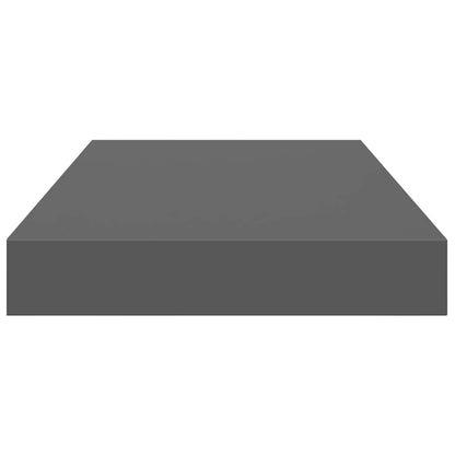 Scaffali a Parete 4 pz Grigio Lucido 40x23,5x3,8 cm in MDF | homemem39