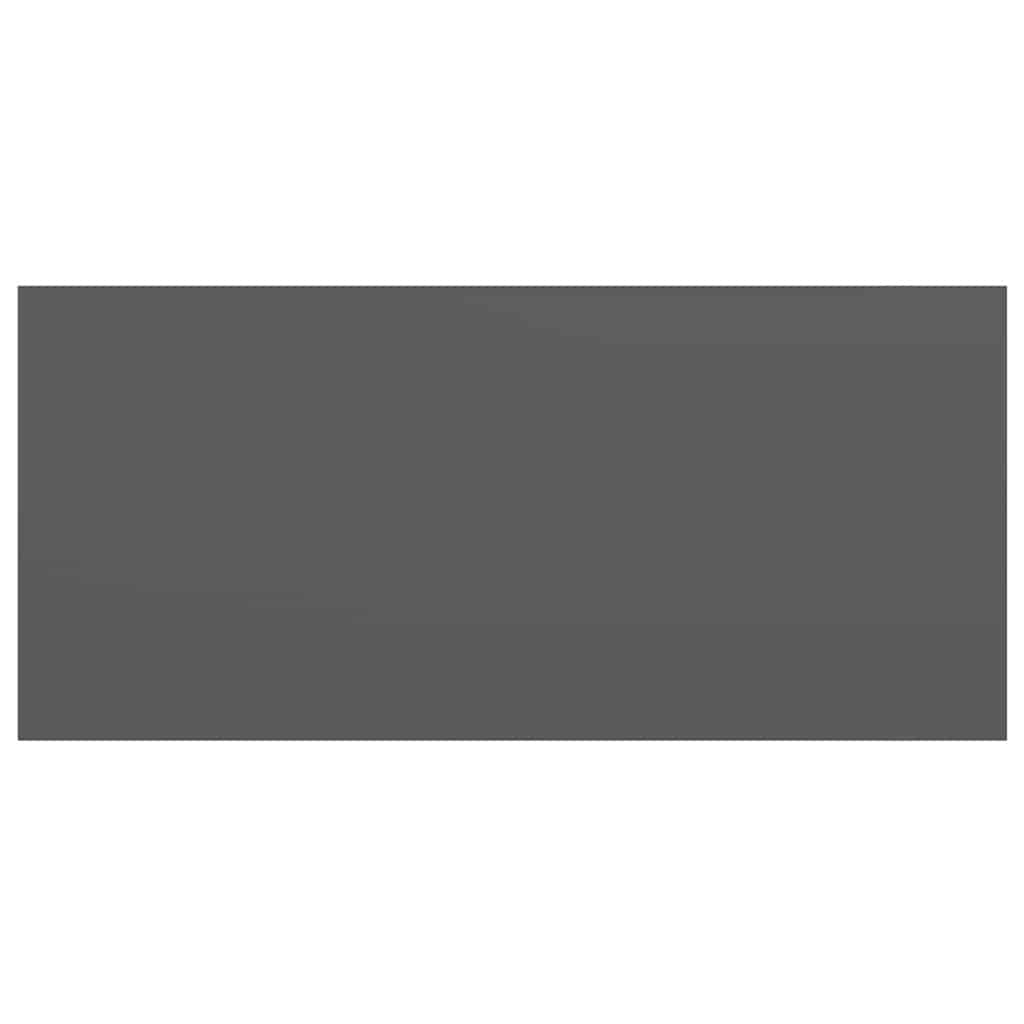 Scaffale a Parete Grigio Lucido 50x23x3,8 cm in MDF