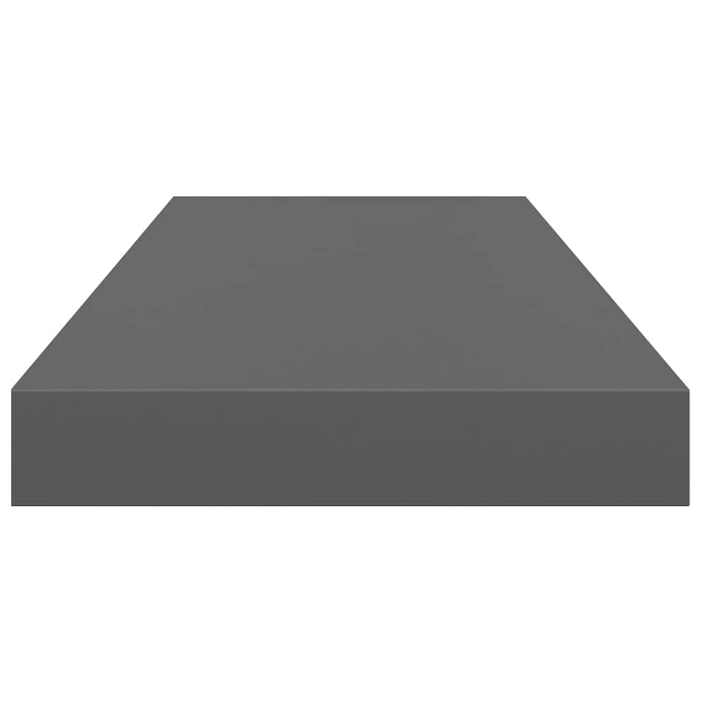 Scaffale a Parete Grigio Lucido 60x23,5x3,8 cm in MDF | homemem39