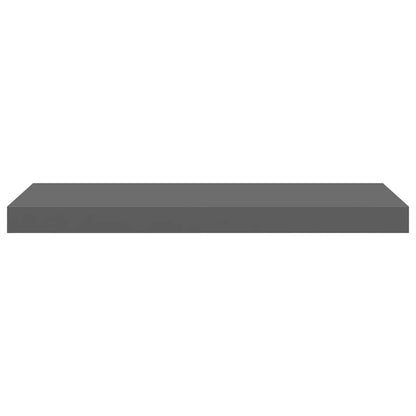Scaffali a Parete 4 pz Grigio Lucido 60x23,5x3,8 cm in MDF | homemem39