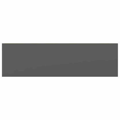 Scaffale a Parete Grigio Lucido 80x23,5x3,8 cm in MDF | homemem39