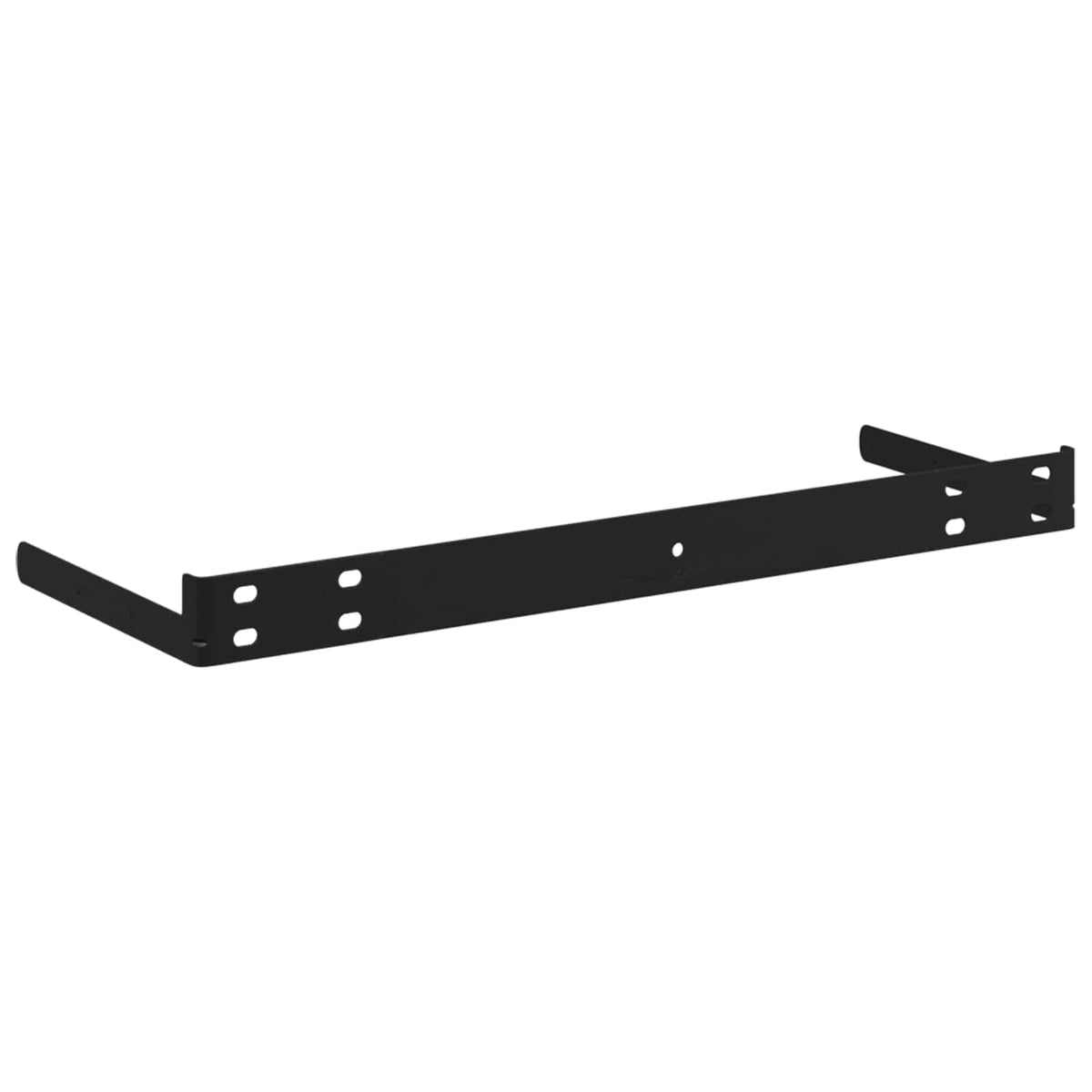 Scaffali a Parete 2 pz Grigio Lucido 80x23,5x3,8 cm in MDF