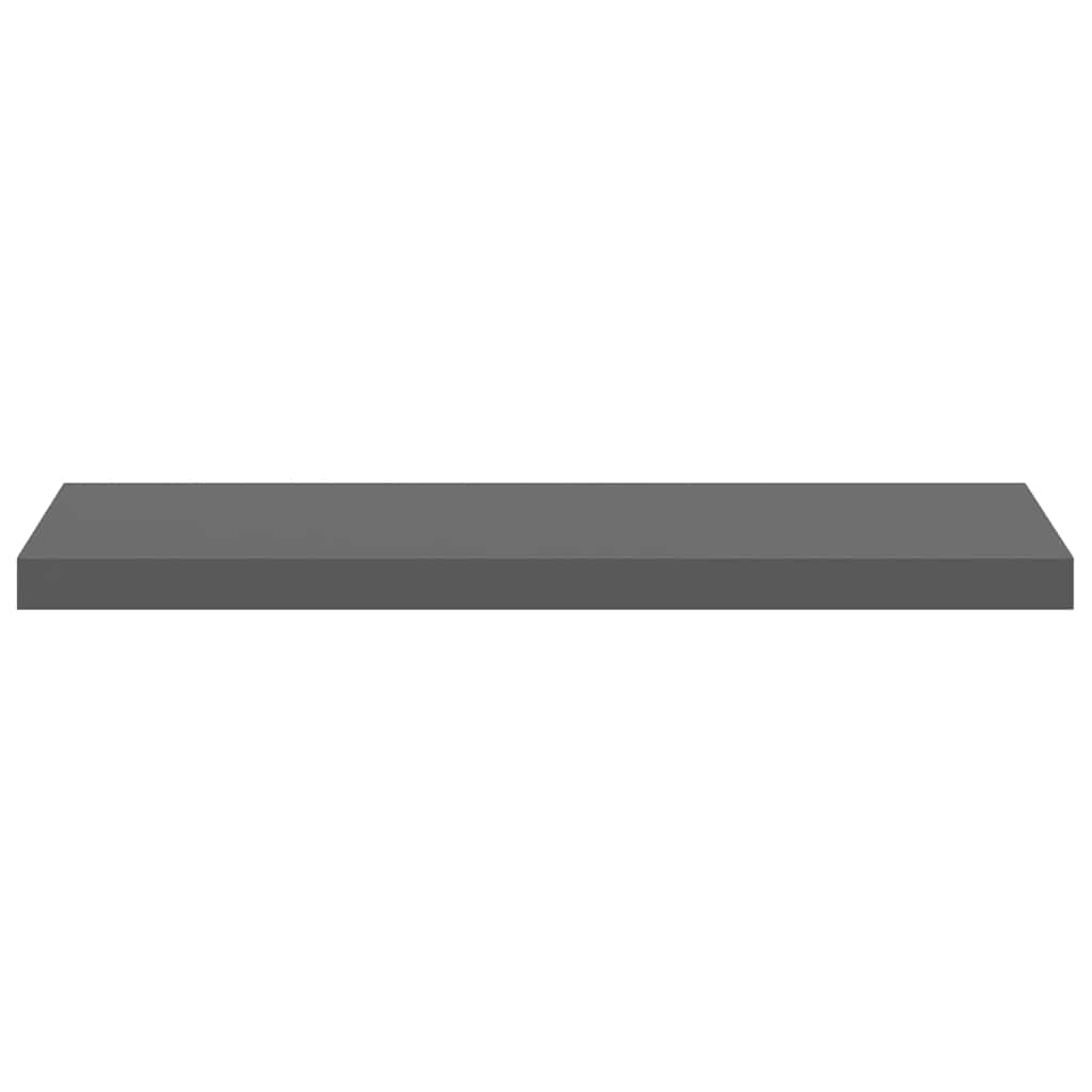 Scaffali a Parete 4 pz Grigio Lucido 80x23,5x3,8 cm in MDF | homemem39