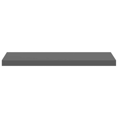 Scaffali a Parete 4 pz Grigio Lucido 80x23,5x3,8 cm in MDF | homemem39