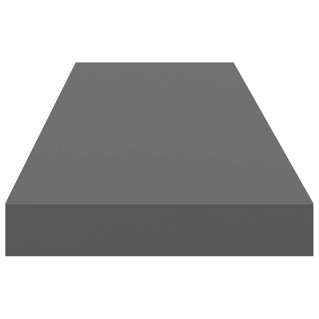 Scaffale a Parete Grigio Lucido 90x23,5x3,8 cm in MDF | homemem39