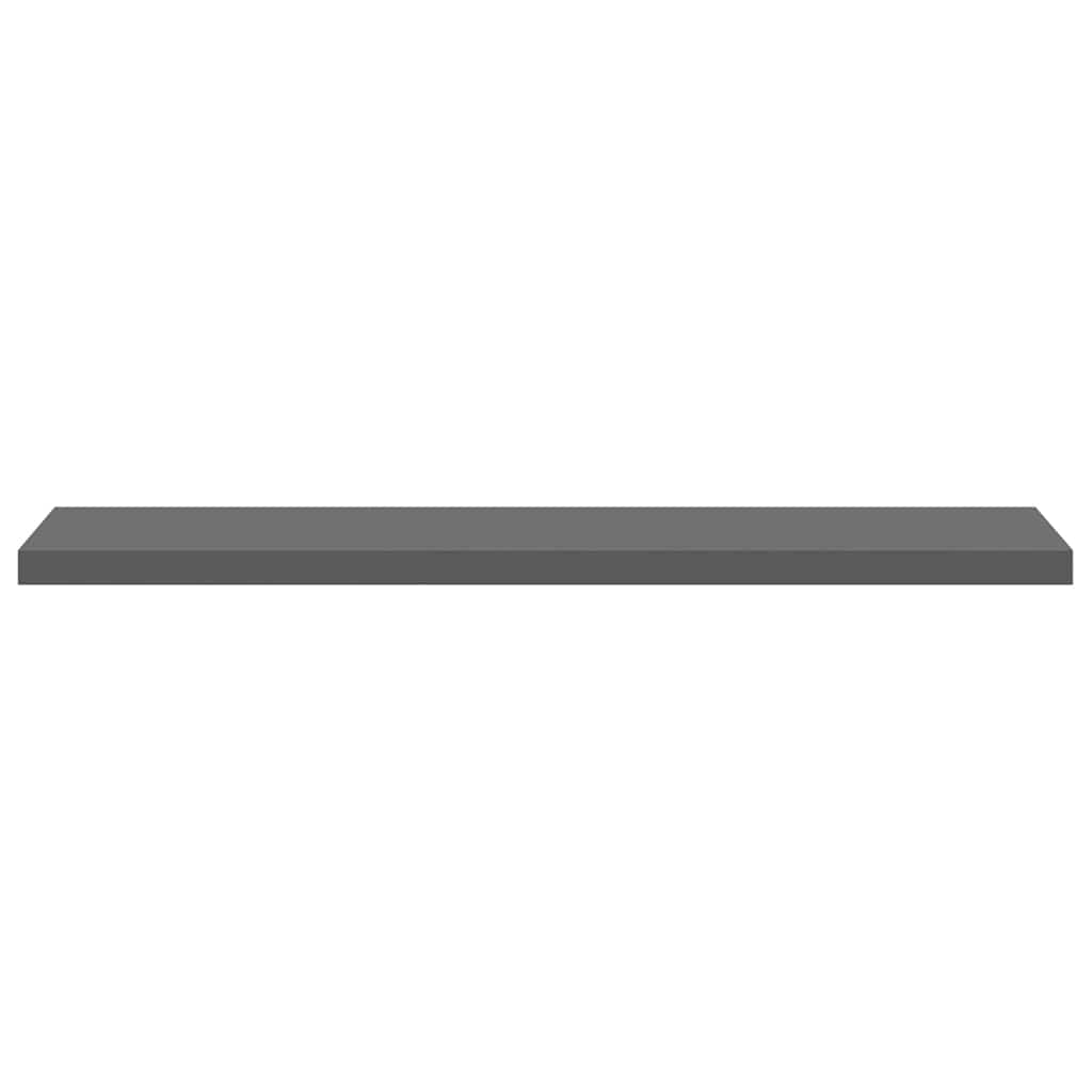 Scaffale a Parete Grigio Lucido 120x23,5x3,8 cm in MDF | homemem39