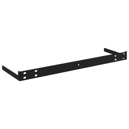 Scaffali a Parete 4 pz Grigio Lucido 120x23,5x3,8 cm in MDF