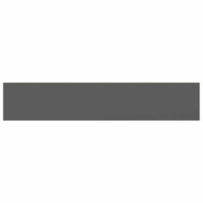Scaffali a Parete 4 pz Grigio Lucido 120x23,5x3,8 cm in MDF | homemem39