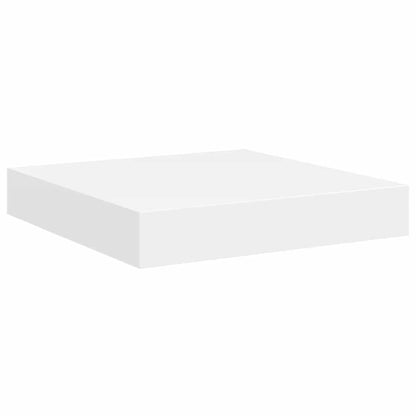 Scaffali a Parete 2 pz Bianchi 23x23,5x3,8 cm in MDF | homemem39