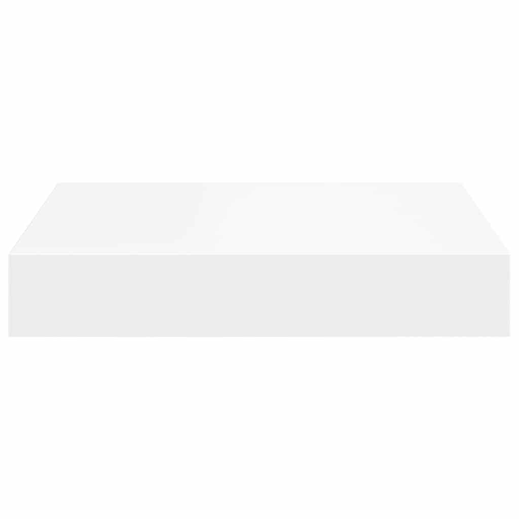 Scaffali a Parete 2 pz Bianchi 23x23,5x3,8 cm in MDF | homemem39