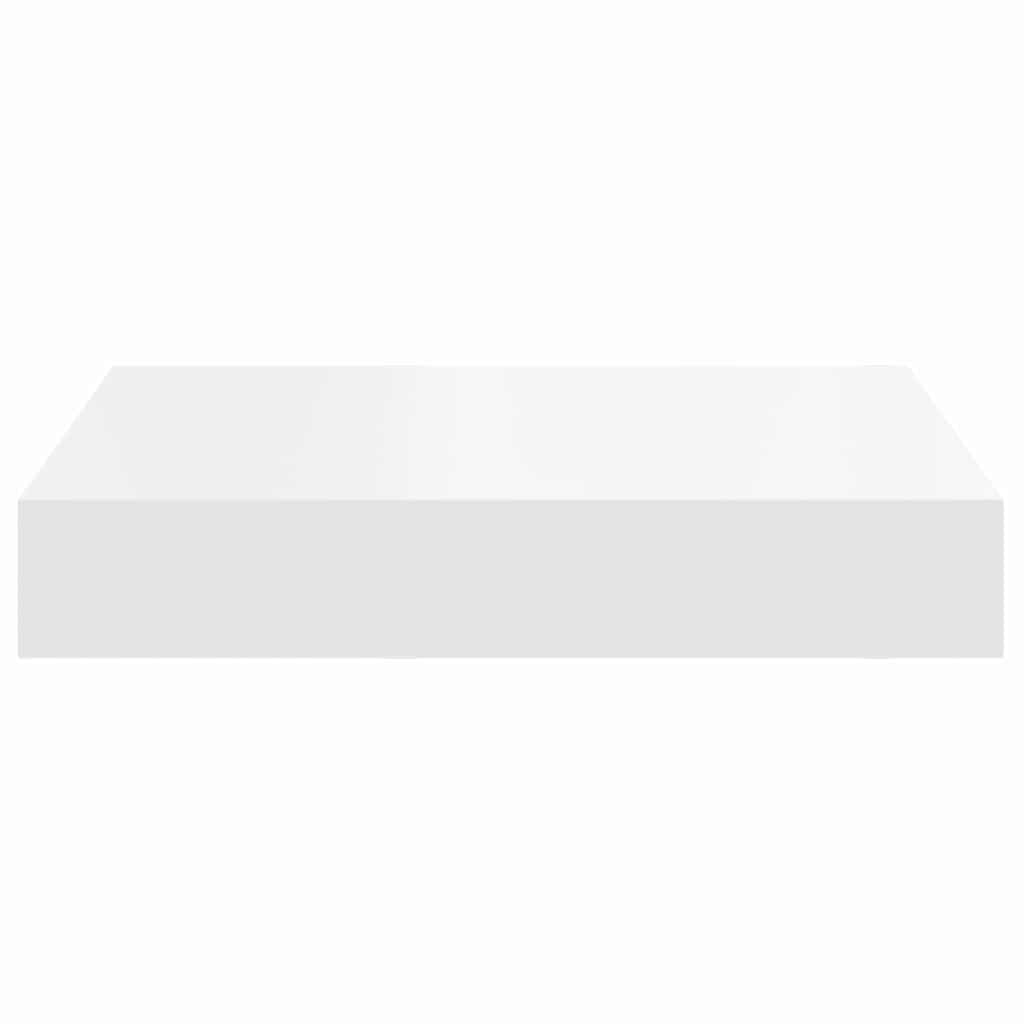 Scaffali a Parete 2 pz Bianchi 23x23,5x3,8 cm in MDF | homemem39