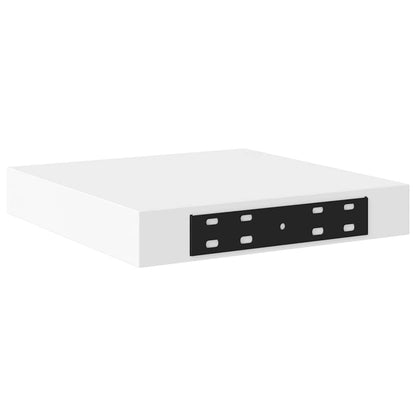 Scaffali a Parete 4 pz Bianchi 23x23,5x3,8 cm in MDF | homemem39