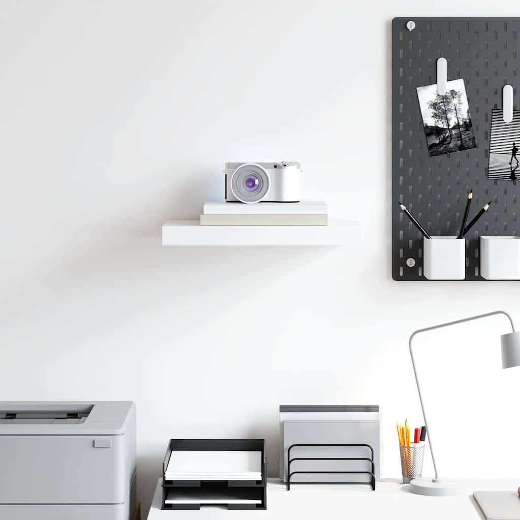 Scaffale a Parete Bianco 40x23,5x3,8 cm in MDF | homemem39