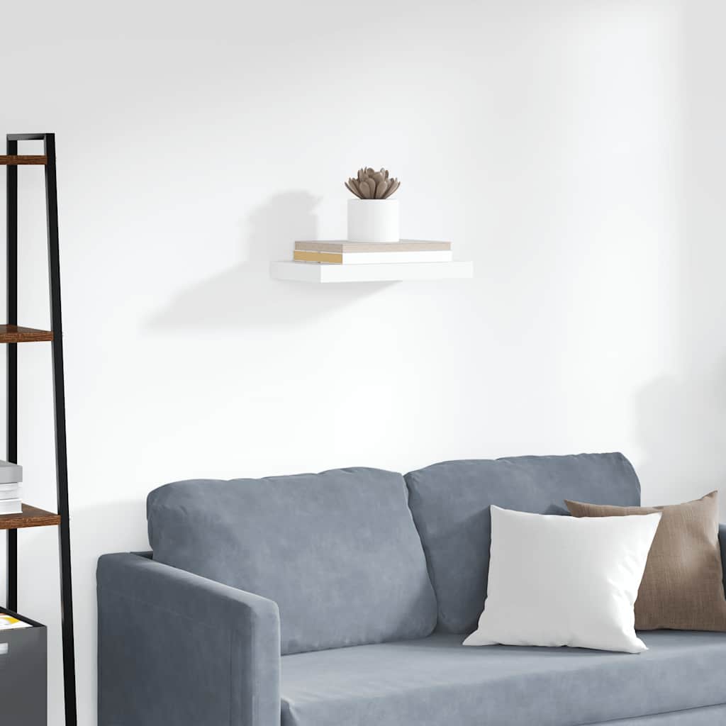 Scaffale a Parete Bianco 40x23,5x3,8 cm in MDF | homemem39
