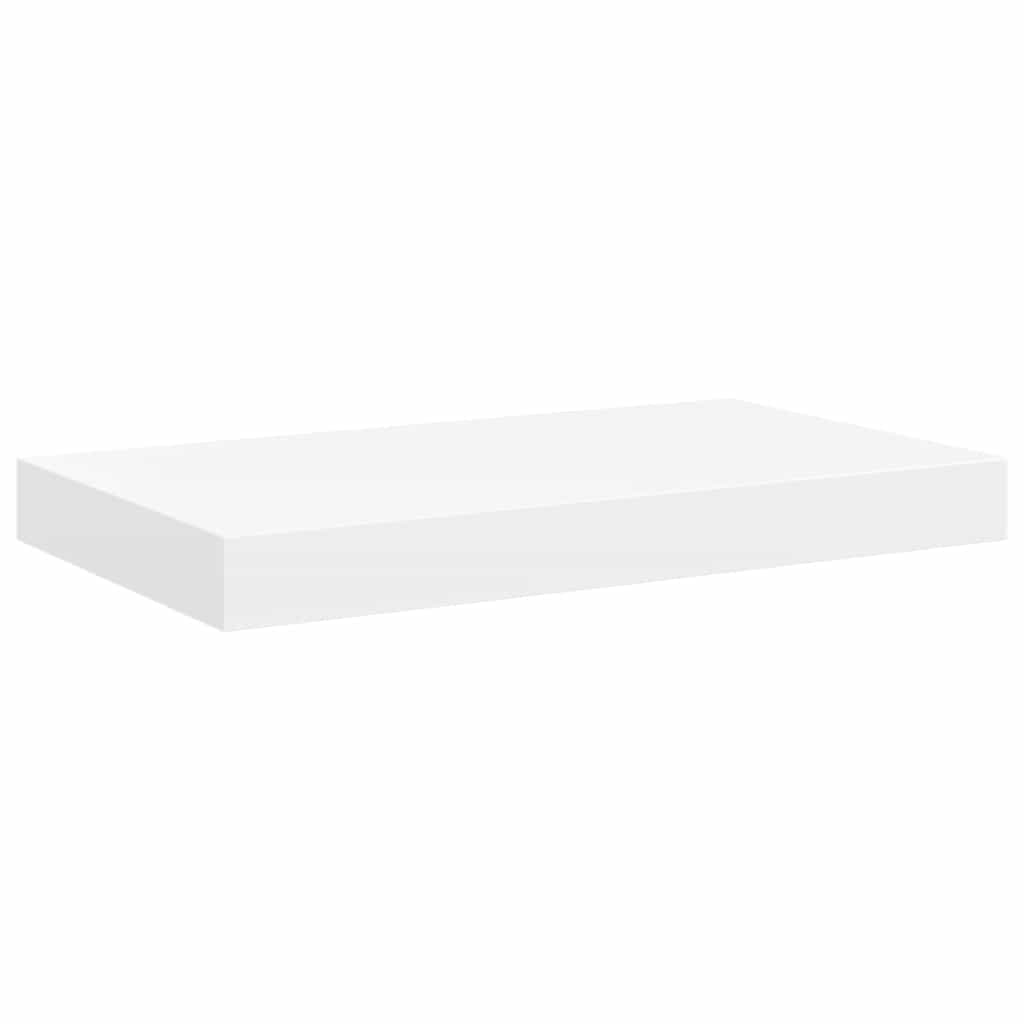 Scaffali a Parete 2 pz Bianchi 40x23,5x3,8 cm in MDF | homemem39