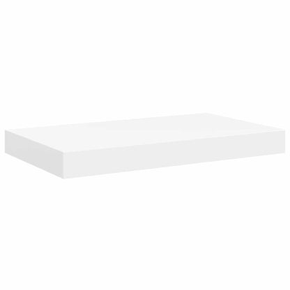 Scaffali a Parete 2 pz Bianchi 40x23,5x3,8 cm in MDF