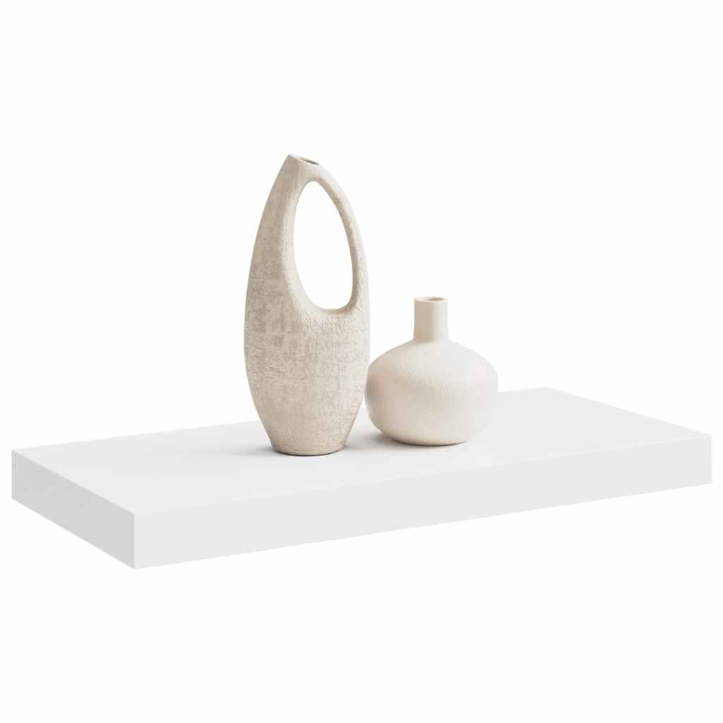 Scaffale a Parete Bianco 50x23,5x3,8 cm in MDF | homemem39