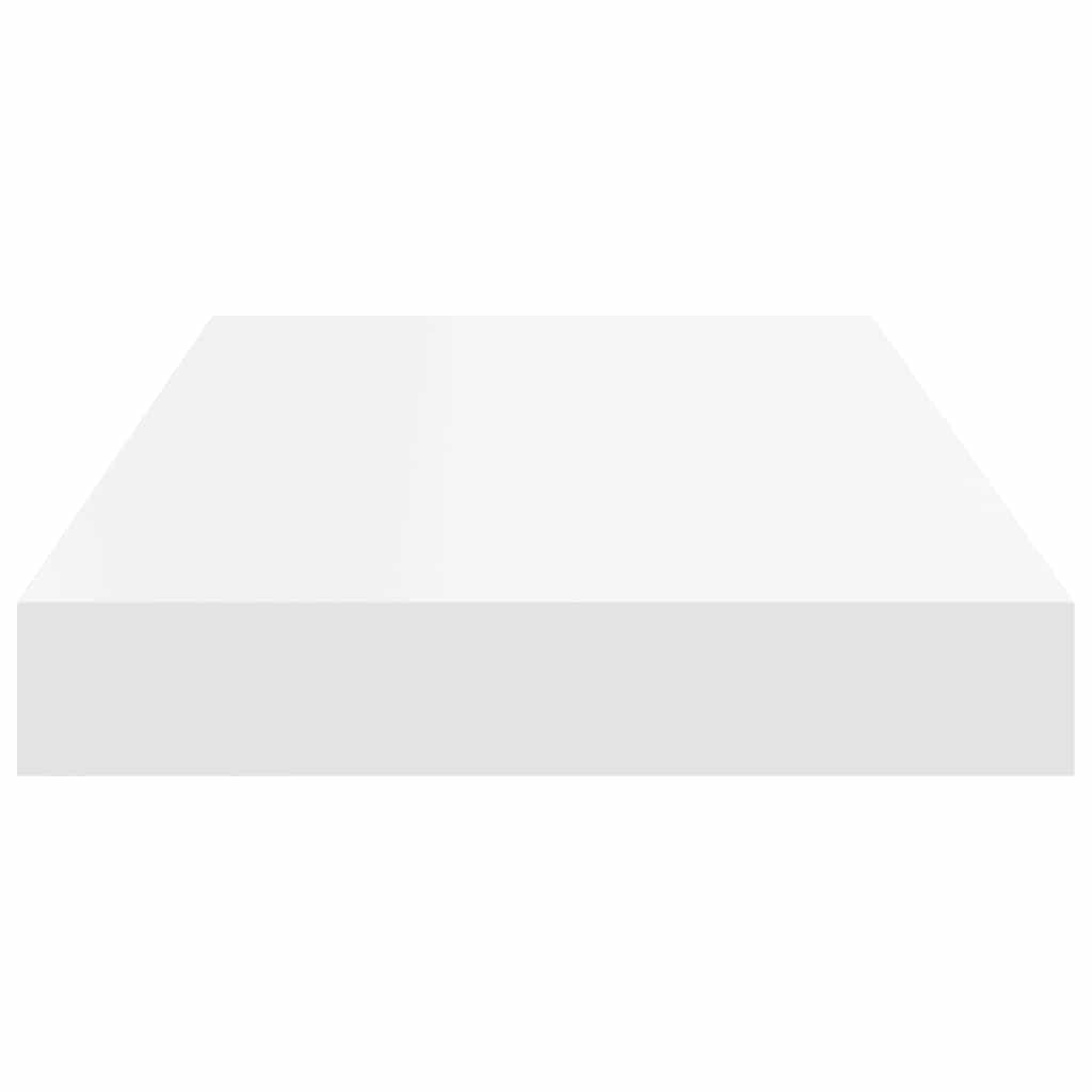 Scaffali a Parete 2 pz Bianchi 50x23,5x3,8 cm in MDF | homemem39