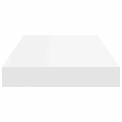 Scaffali a Parete 2 pz Bianchi 50x23,5x3,8 cm in MDF | homemem39