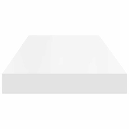 Scaffali a Parete 2 pz Bianchi 60x23,5x3,8 cm in MDF | homemem39