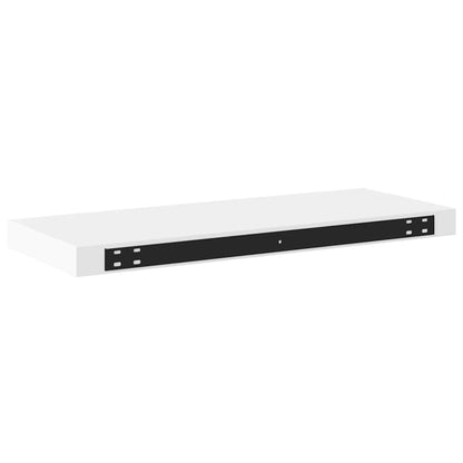 Scaffali a Parete 2 pz Bianchi 60x23,5x3,8 cm in MDF | homemem39
