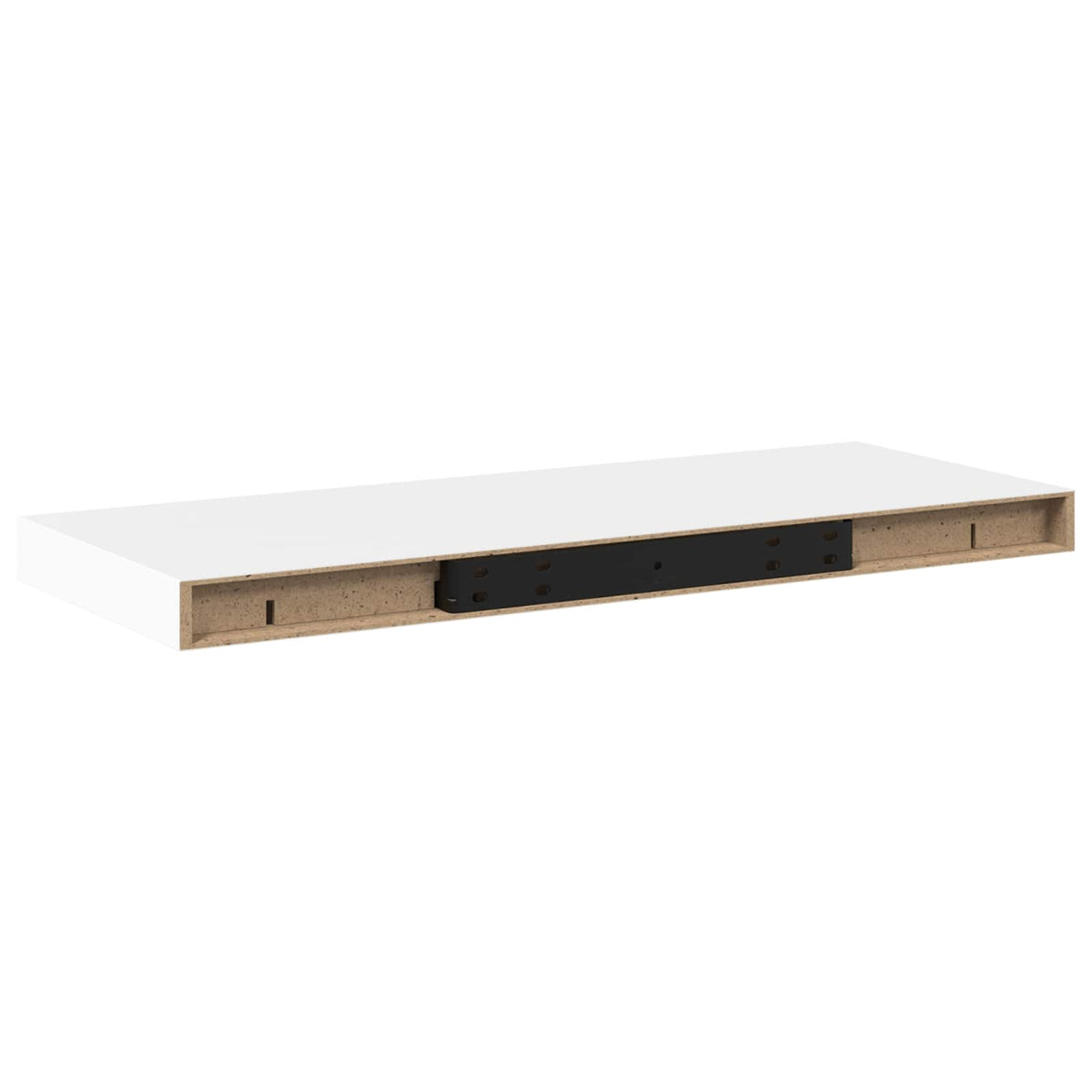 Scaffali a Parete 2 pz Bianchi 60x23,5x3,8 cm in MDF
